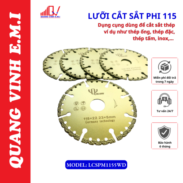 lưỡi cắt sắt phi 115