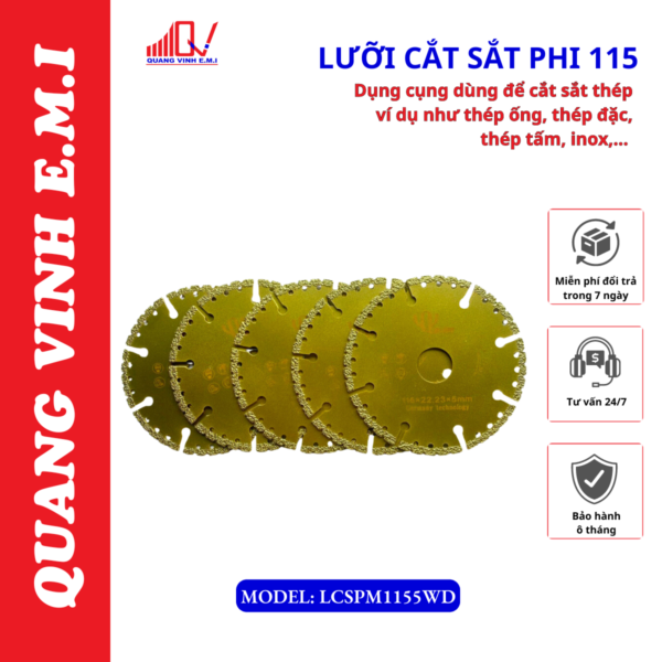 lưỡi cắt sắt phi 115